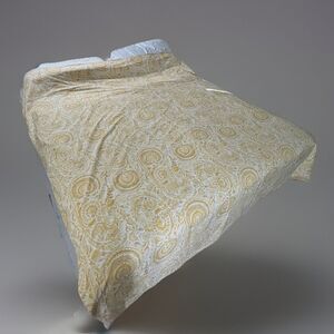 Pottery Barn Painterly Paisley Golden Butter Yellow Duvet Cover Full/Queen Boho